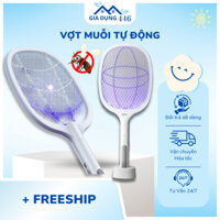 Vợt Muỗi Tự Động kiêm Đèn Bắt Muỗi 2 trong 1 - Pin sạc 1200 mah - Bảo hành 3th 1 đổi 1