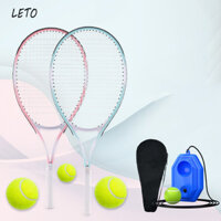Vợt tennis LETO 27 inch huấn luyện viên phục hồi đơn vợt siêu nhẹ đôi tập thể dục ngoài trời bộ tập thể dục quần vợt học sinh