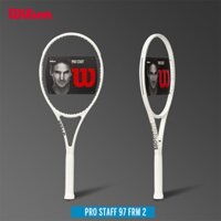 Vợt Tennis Wilson Pro Staff RF97 Fedler Màu Trắng Sợi Carbon Kèm Dây Chuyên Nghiệp