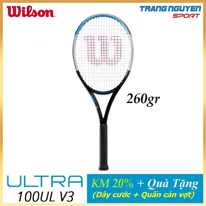 Vợt tennis Wilson Ultra 100UL V3 2020 WR036611U2