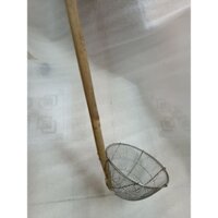 Vợt trụng Hủ tiếu, mì bún phở sâu lòng Inox 304 cán tre 11cm