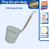 Vợt trụng lưới inox miệng loe