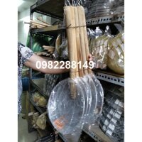 VỢT VÒNG INOX CÁN GỖ VỚT XƯƠNG ĐK 30CM (LƯỚI VÀNG,LƯỚI TRẮNG)