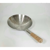 Vợt Vớt Xương, Rau Củ INOX Cán Gỗ Loại DÀY Size 30cm