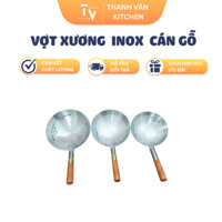 Vợt xương inox 304 cán gỗ nhiều kích thước từ 24cm, 26cm, 28cm, 30cm | TVKITCHEN
