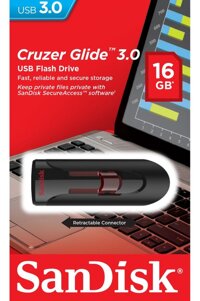 [Voucher 14%]-USB 3.0 SanDisk Cruzer Glide 16GB - SDCZ600-016G-G35 - Hàng chính hãng LazadaMall