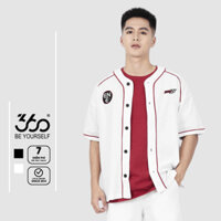 [VOUCHER -150K]  Áo bóng chày cộc tay chất liệu thun lưới unisex thương hiệu 360 BOUTIQUE form oversized - SHNTK416