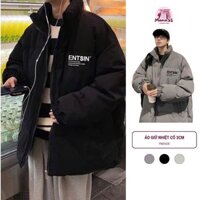 [Voucher 20k] Áo Phao bigsize Nam Nữ trần bông siêu nhẹ siêu ấm, Áo Khoác Phao Unisex cổ cao form rộng mẫu mới 2025