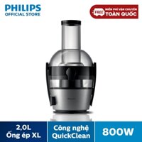 [VOUCHER 300K - 27/4] Máy Ép Trái Cây Philips HR1836 (500W) - Hàng phân phối chính hãng - Công nghệ Quick Clean giúp gạt bỏ bã xơ và vệ sinh dễ dàng Chức năng ngăn rỉ nước tích hợp trong vòi