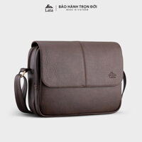 VOUCHER 30K Túi da nam đeo chéo dáng ngang LATA TN27 - Nâu
