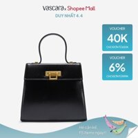 [Voucher 40K | 4.4] Vascara Túi Xách Tay Hình Thang Nhấn Khóa Gập - SAT 0325