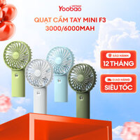 [VOUCHER 5%] [QUÀ TẶNG] Quạt sạc mini để bàn làm việc YOOBAO F3 6000mAh/3000mAh - có thể chạy 32 giờ - Bảo hành 12T