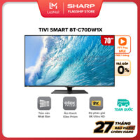 [Voucher 5 triệu] Smart TV 70 inch 8K 8T-C70DW1X Hàng Malaysia [Android 10.0 Tìm Kiếm Bằng Giọng Nói] - Hàng Chính Hãng Bảo Hành 27 tháng - Miễn phí nhân công lắp đặt toàn quốc