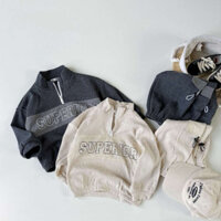 [VOUCHER 50K] Set bộ thu đông kéo khoá cổ cho bé trai