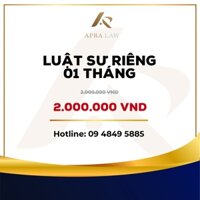 VOUCHER - Apra Law - [LSR001] - Luật sư riêng 01 tháng - Công ty Luật Apra