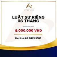 VOUCHER - Apra Law - [LSR003] - Luật sư riêng 06 tháng - Công ty Luật Apra