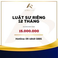 VOUCHER - Apra Law - [LSR004] - Luật sư riêng 12 tháng - Công ty Luật Apra