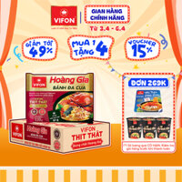 [VOUCHER đến 80K]-Thùng 18 gói Bánh Đa Cua HOÀNG GIA VIFON 120g / Gói