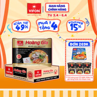 [VOUCHER đến 80K]-Thùng 18 gói Mì Hải Sản Chua Cay HOÀNG GIA VIFON 130gr / Gói