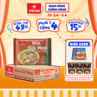 [VOUCHER đến 80K]-Thùng 30 gói Bún Giò Heo VIFON 65g / Gói