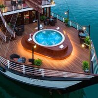 Voucher Du Thuyền 5 Sao Orchid Classic Ngủ Đêm Trên Vịnh Lan Hạ Trọn Gói Tour 2N1Đ, Ăn 04 Bữa,  Miễn Phí Chèo Thuyền Kayak, Câu Mực Đêm