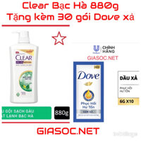 VOUCHER30K - CLEAR BẠC HÀ 880G +TẶNG KÈM 30 GÓI DOVE XẢ GIASOCNET