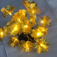 (vpp kienmoc) CÂY MAI ĐÀO GIẢ ĐỂ BÀN CỰC XINH - CAO 40 CM(MẪU CÓ ĐÈN LED HOẶC KHÔNG ĐÈN)