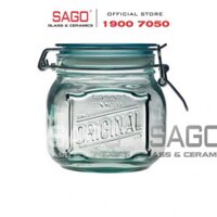 VSM V5632 - Hũ Thủy Tinh Tái Chế Vidrios San Miguel TARRO KLIK ORIGINAL 800ml | Nhập Khẩu Tây Ban Nha