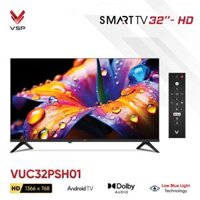 VSP Android Tivi VUC32PSH01 (32inch / HD / 60Hz / A53 4Core / 1GB+8GB / DVB-T/T2/C)