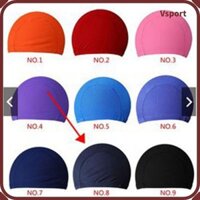 Vsport 12 Mũ Bơi Nam Nữ Nylon Đơn Màu Bộ Khô Nhanh Đồ Dùng Cho Bể