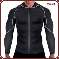 Vsport Đàn ông dài tay Wetsuit Áo khoác hàng đầu hồi Quần áo lặn thoáng khí Lặn Top L Size