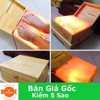 [VT] Đá muối massage trị liệu được cắt thành tảng từ Hymalaya Salt Stone ngâm chân thông 66 huyệt đạo JN40635