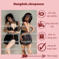 VT16 váy ngủ đầm ngủ thun lạnh xẻ tà co dãn mềm mại sexy gợi cảm clip thật