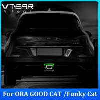 Vtear For ORA GOOD CAT / FUNKY CAT 2021 2022 2023 Đèn phanh sau ô tô khung trang trí Phụ kiện ngoại thất bằng thép không gỉ Phụ kiện sửa đổi bên ngoài ô tô