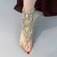 Vũ Công Bụng Khiêu Vũ Vòng Chân Handmade Nóng Kim Cương Hiệu Suất Giày Phương Đông Khiêu Vũ Phù Hợp Với Vòng Cổ Phụ Kiện