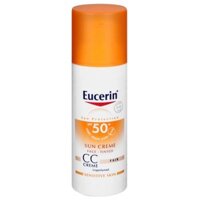 [VŨ KHÍ CHỐNG NẮNG] EUCERIN KEM CN TRANG ĐIỂM - SUN FACE TINTED CC CREAM SPF50+