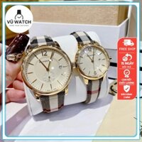 Vũ Watch HCM -  Đồng Hồ Cặp Đôi Bur.ber.ry (BU0001 &BU10104),Size: 32-40mm Full Box Hãng