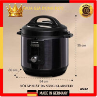 [Vua Gia Dụng Đức] NỒI ÁP SUẤT ĐA NĂNG KLARSTEIN 4.8L