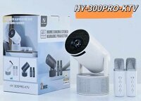 VỪA LÀ MÁY CHIẾU HY300PRO-KTV, VỪA LÀ LOA HÁT KARAOKE, KÈM 2 MICRO