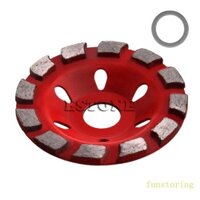 Vui VẺ 100mm 4 Kim Cương Mài Bánh Xe Bê Tông Đĩa Đá Tam Điểm Dụng Cụ