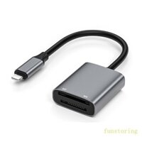 Vui VẺ Nhôm Nhớ Dính Đầu Đọc Thẻ Nhớ Dính Adapter SD + MS Đầu Đọc Thẻ Cho Máy Ảnh Trò Chơi Camera Điện Thoại Máy Tính Bảng Laptop