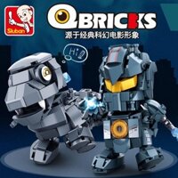 Vui Vẻ Q Phiên Bản Mini Robot Mecha Robot Godzilla Xây Dựng Mô Hình Khối Động Vật Ăn Thịt Người Ngoài Hành Tinh Đồ Chơi