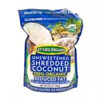 Vụn Dừa Hữu Cơ Tách Béo Let's Do Organic Reduced Fat Shredded Coconut 250g