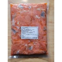vụn rẻo cá hồi không da không xương làm cháo dinh dưỡng - cơm cuộn sushi - chà bông