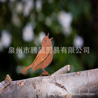 Vườn phong cách Châu Âu gỉ sắt Thủ công mỹ nghệ động Vật Chim cắm vườn cắm sân vườn cắm sàn giỏ hoa công viên gốc cây