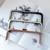 Vuông 20,5cm vuông có lỗ Vít Ví Khung DIY Ví Đựng Tiền Xu Kiss Khóa Túi Phụ Kiện