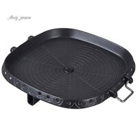 Vuông Chống Dính Hàn Quốc Nướng Chảo Thịt Nướng Di Động Tấm Nóng Đá Lớp Phủ Hộ Gia Đình Ngoài Trời Khay Nướng Bánh