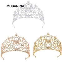 Vương miện bong bóng MOBANINA, Vương miện công chúa đính đá thanh lịch, Đạo cụ đóng vai Giọt nước Pha lê Quần áo Phụ kiện Mũ đội đầu đám cưới dành cho nữ