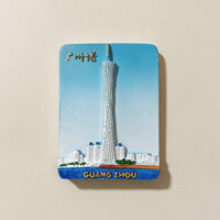 Vuông Quảng Châu Tháp Ba Chiều Sơn Tủ Lạnh Từ Dán Thành Phố Trung Quốc Landmark Xây Dựng Du Lịch Quà Tặng Lưu Niệm