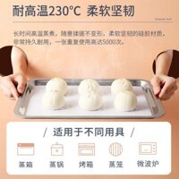 Vuông Silicon Hấp Miếng Lót Chịu Nhiệt Độ Cao Ngăn Kéo Hấp Tủ Silicon Hấp Vải Có Thể Tái Sử Dụng Bun Pad